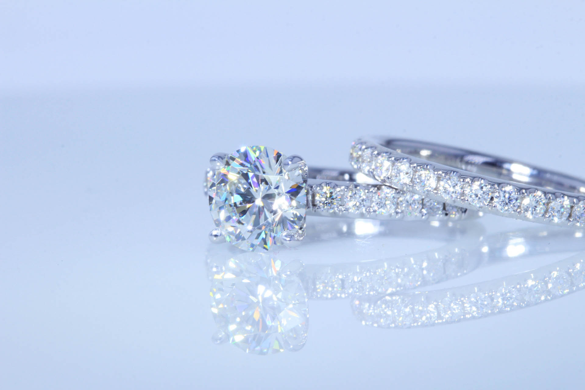  Round Brilliant Diamond Engagement Ring Set AGS Certified XXX |  Wholesale Diamond Engagement Rings Tampa FL (Open to Public)