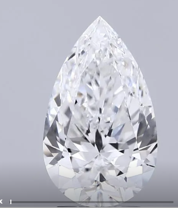 2.01CT Colorless Pear Brilliant Lab Grown Diamond IGI Certified E/VS1